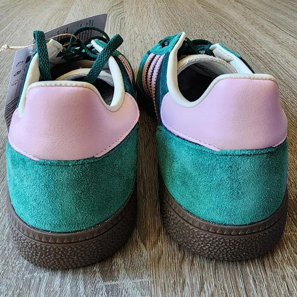 Adidas Handball Spezial Shoes Green/Pink Size 9 - Picture 6 of 9